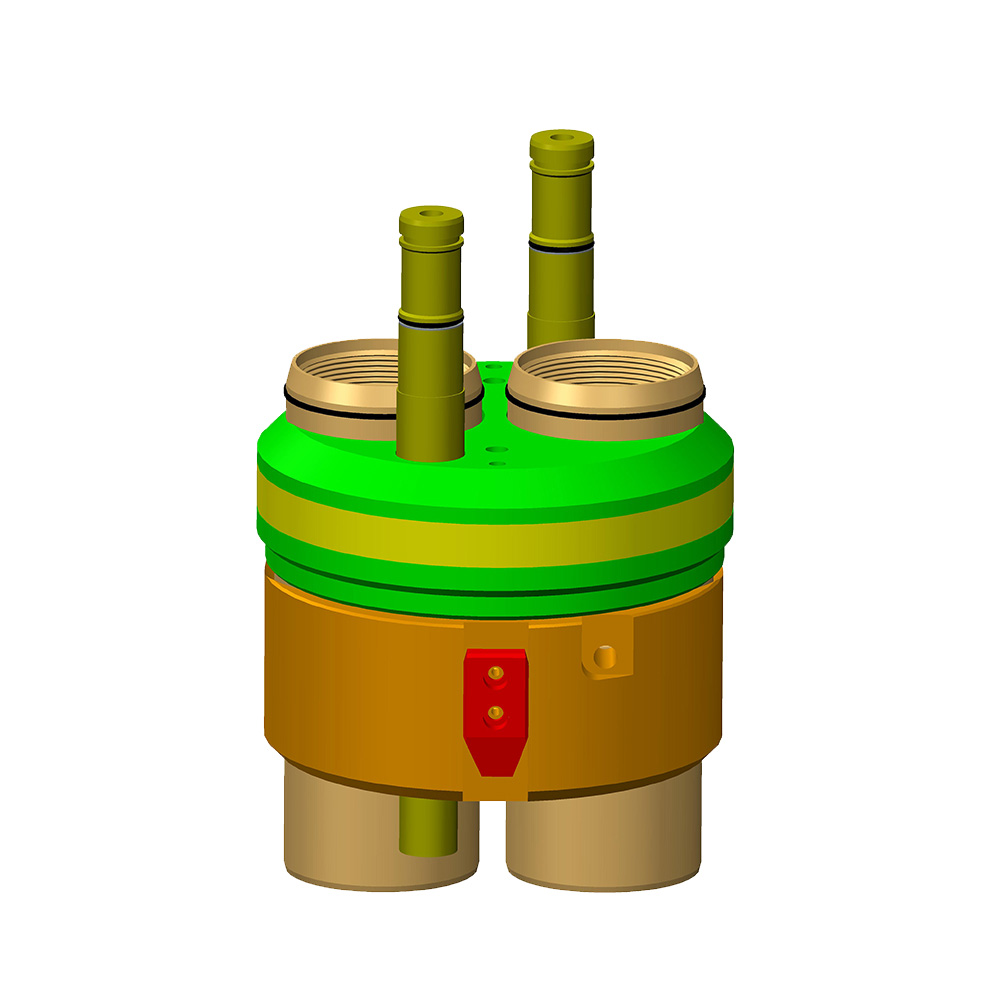 Vješalica za cijevi za dvije cijevi